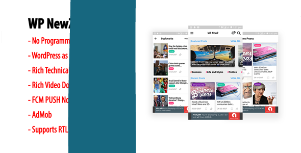 WP NewZ - WordPress to Android News App for Seamless News Delivery