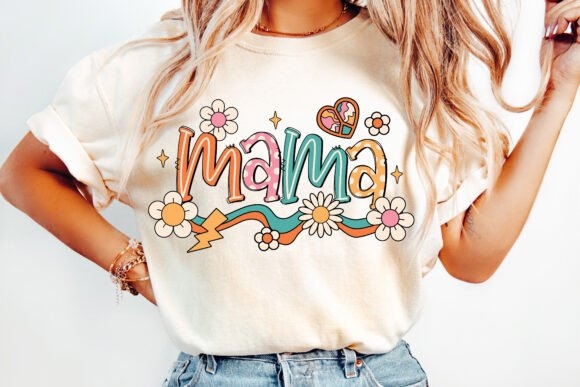 Retro Mama PNG & Boho Mama PNG – Trendy Designs for Custom Crafts & DIY Projects