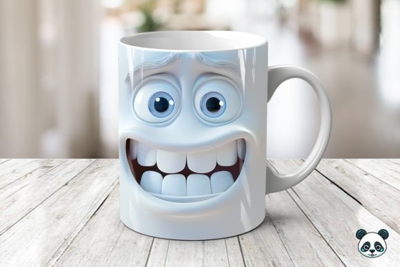 Sarcastic Face 3D Mug Wrap – Fun & Unique Design for Custom Mugs & DIY Projects