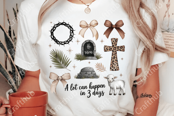 A Lot Can Happen in 3 Days PNG | Christian Easter Faith Design