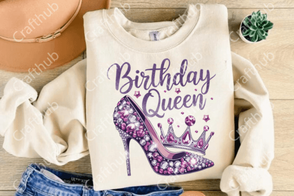 Birthday Queen PNG | Queen Sublimation Design