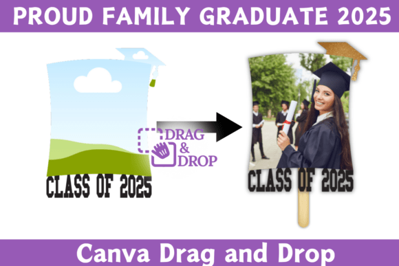 Class of 2025 Graduation Canva Template | Customizable Grad Design