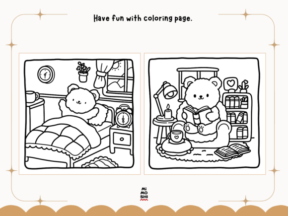 Cozy Bear Coloring Pages | Bold & Easy Designs for All Ages