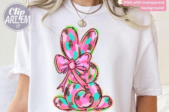 Easter Bunny Spring Doodle PNG | Coquette Aesthetic Design