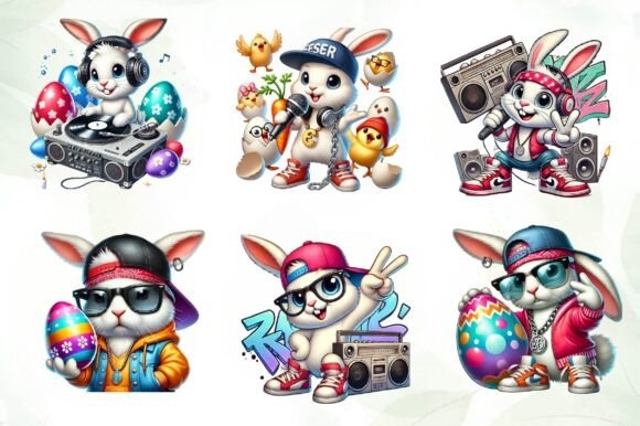 Hip Hop Bunny Easter Day Sublimation | Fun & Festive Design