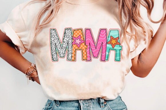 Colorful Mama PNG | Vibrant & Trendy Mom Design