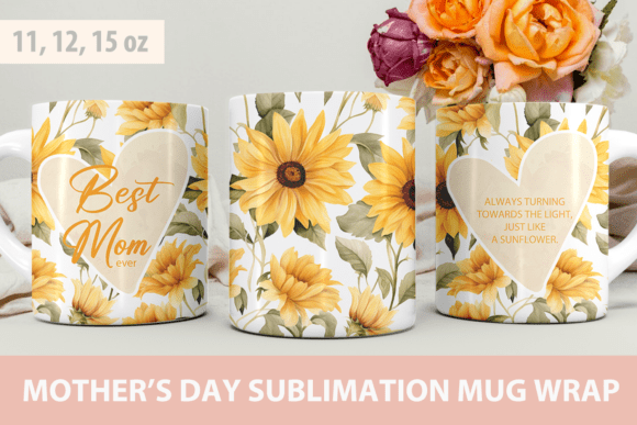 Mother’s Day Mug Wrap | Mom Mug Wrap | Beautiful Gift Design