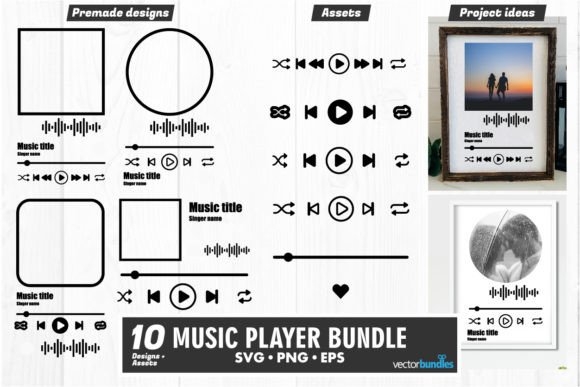 Music Player Acrylic Template | Customizable Song Display