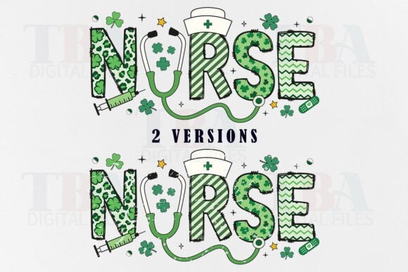 Nurse St. Patrick's Day PNG | Lucky Doodle Medical Design