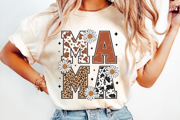 Distressed Mama Western PNG | Rustic and Trendy Design for Moms