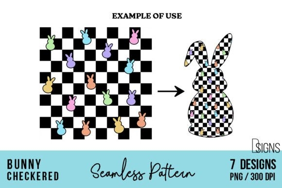 Easter Checkered Seamless Pattern Bundle | Festive and Fun Patterns for Spring Crafts