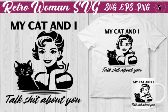 Retro Woman Housewife SVG Bundle | Vintage Designs for Homemaker Crafts