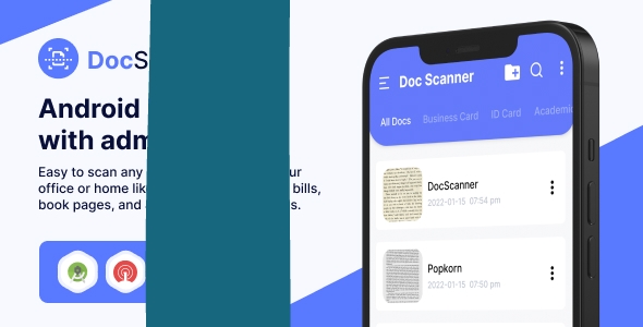 DocScanner – Android App with In-App Purchase & Admob for Efficient Scanning