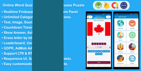 Online Word Quiz & Puzzle Game – Guess Words, Images & Sounds on Android