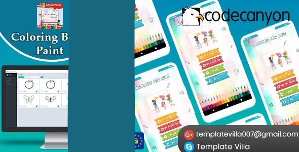 Coloring Book Paint With Admin Panel Ready For Publish