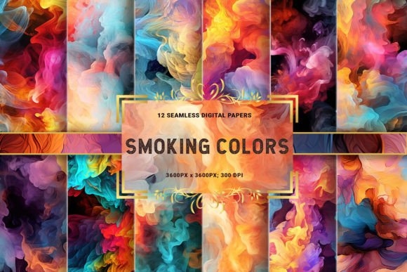 Smoke Colors Backgrounds Seamless Paper – Elegant & Trendy Designs for Crafts & DIY Projects