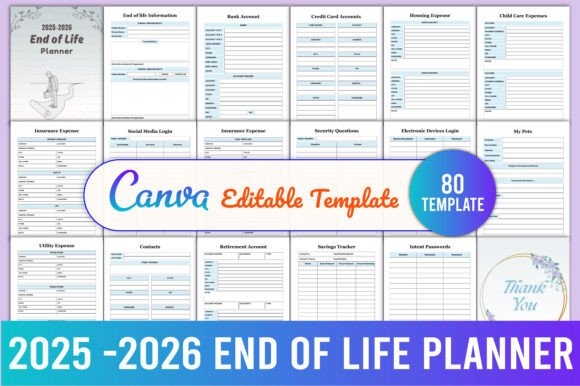 2025-2026 End of Life Planner – Comprehensive Guide for End-of-Life Planning