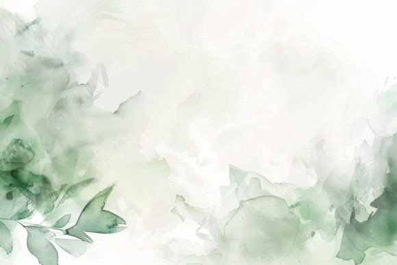 Abstract Green Watercolor Background – Artistic, Soft Gradient Design