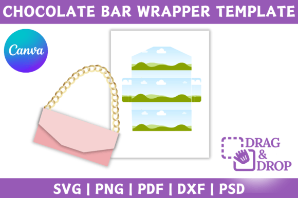 Chocolate Bar Canva Editable Template – Customizable Design for Sweet Creations