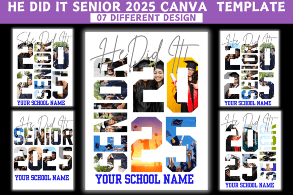 I Did It Senior 2025 Canva Template | Graduation Celebration Design