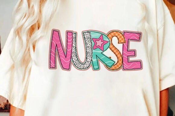 Canvas Nurse PNG | Colorful Checkered Medical Design