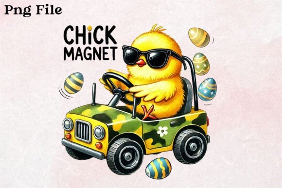 Chick Magnet PNG ,Cute Easter PNG