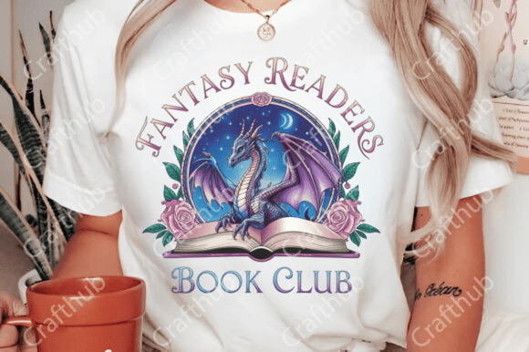 Fantasy Readers Book Club PNG - Book Read Designs for Book Lovers