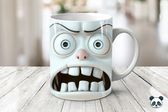 Sarcastic Face 3D Mug Wrap Bundle - Fun and Humorous Designs for Mugs