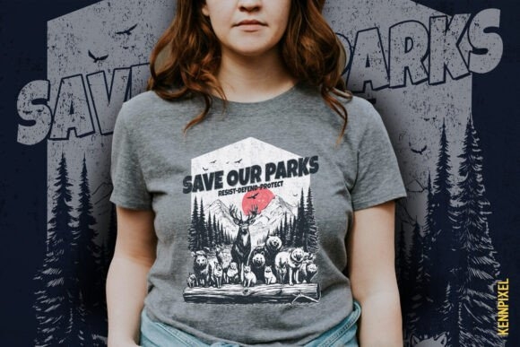 Save Our National Parks Shirt SVG & PNG - Eco-Friendly Designs for Custom Apparel