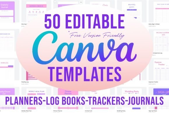 50 Editable Canva Templates 6x9 for KDP