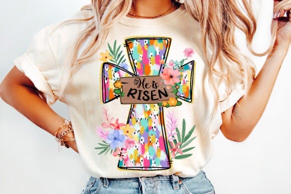 Boho Floral Christian Easter PNG