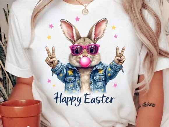 Happy Easter Rabbit PNG | Festive Holiday Design