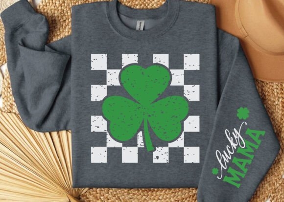 Lucky Mama Retro St Patrick's Day SVG | Vintage Irish Mom Design