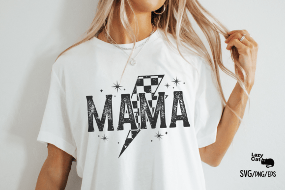 Retro Checkered Mama Mother SVG Bundle | Vintage Mom Designs