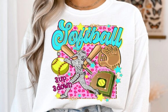 Retro Softball PNG | Game Day Softball | Vintage Sports Design