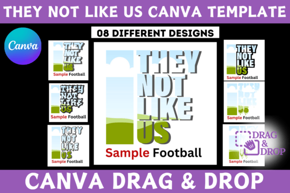 They Not Like Us Canva Editable Template | Customizable Design for Unique Projects