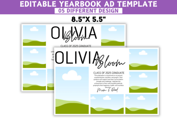 Editable Yearbook Ad Canva Template – Customize Your Ad for Lasting Memories