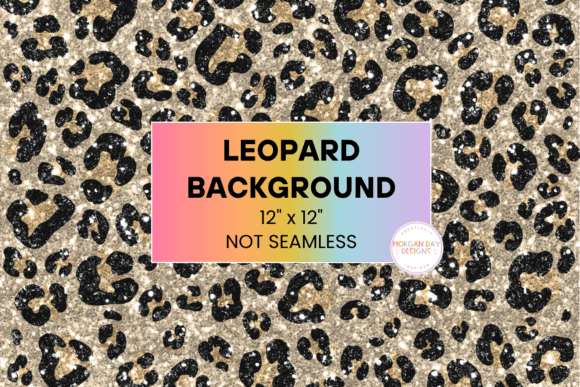 Glitter Leopard Print Background – Sparkling Designs for Creative Projects