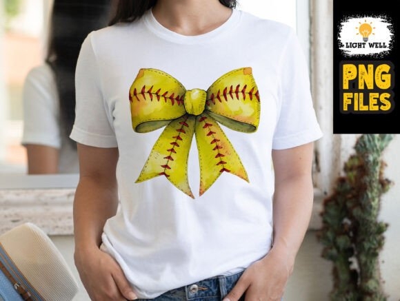 Retro Softball Bow Mama Design PNG – Stylish and Fun Design for Softball Moms