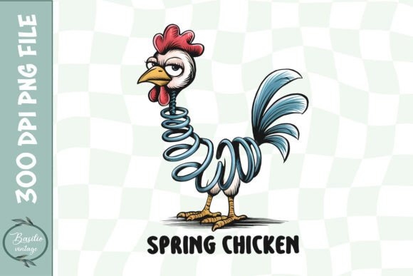 Spring Chicken Funny Puns PNG – Hilarious Designs for Custom Projects