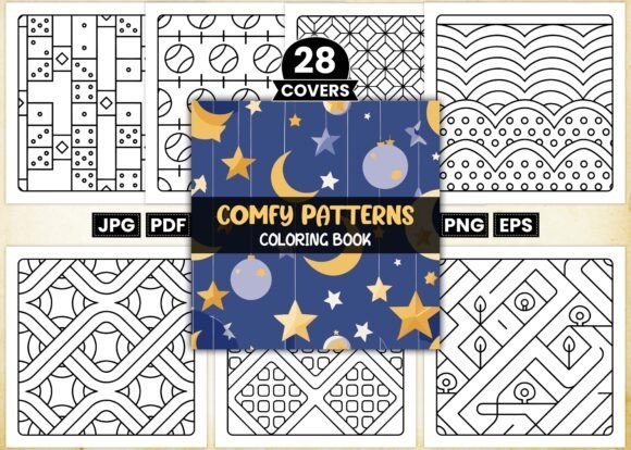 Bold Easy Comfy Patterns Coloring Pages | Relaxing & Fun Designs for All Ages