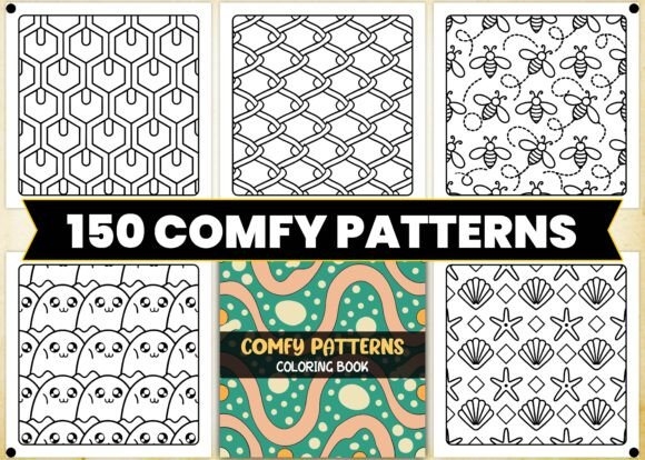 Bold Easy Comfy Patterns Coloring Pages | Relaxing & Fun Designs for All Ages