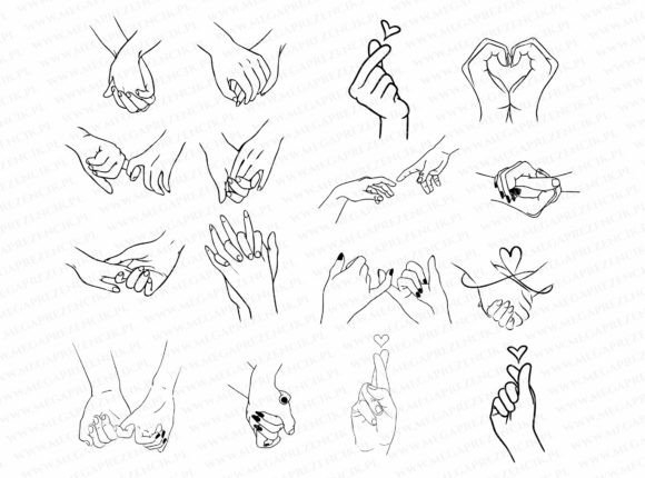 Clipart Holding Hands SVG Bundle | Love-Inspired Designs for Crafts