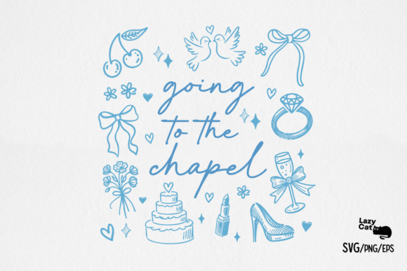 Going to the Chapel Bride SVG PNG | Elegant Bridal Design for Crafts