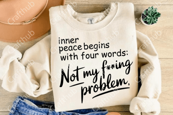 Inner Peace Begins with Four Words SVG