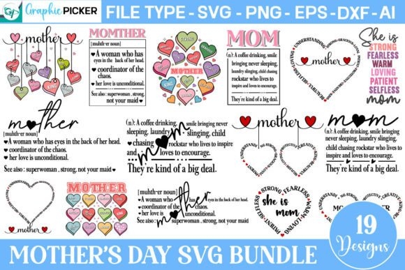 Mother's Day SVG Bundle, Mother SVG