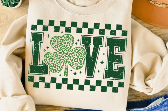 Retro Love SVG PNG – St. Patrick’s Day PNG Designs for DIY Projects and Crafts