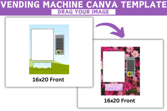 Vending Machine Canva Editable Template – Customizable Designs for Business and Promotions