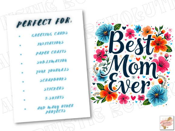 Best Mom Ever PNG – Customizable Mother's Day Design for Gifts