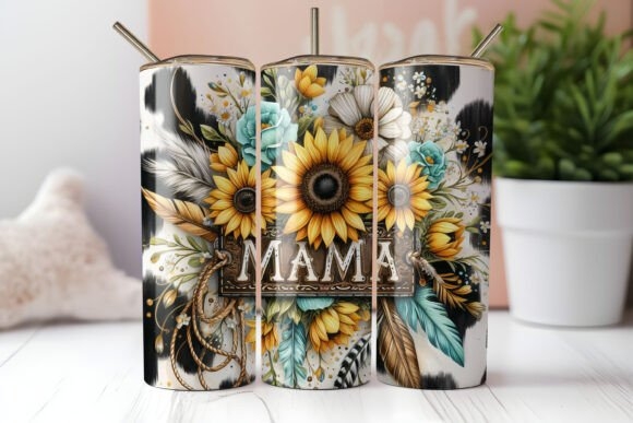 Mama Sunflower Mother's Day Tumbler – Custom Design for Mom's Special Day